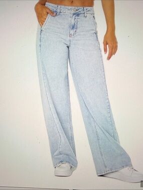 Celebrity Pink Wide Leg Denim